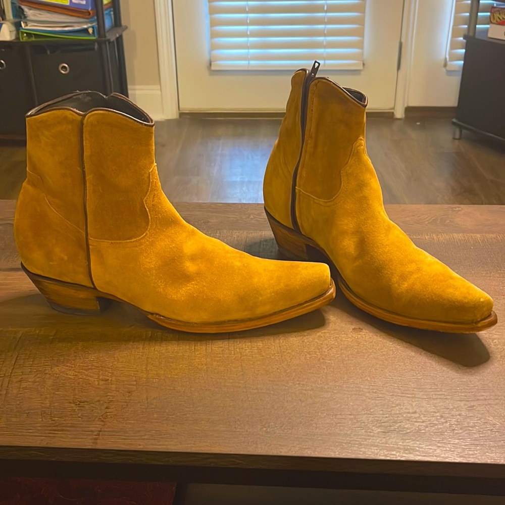 Men Tan brown Cowboy Boots
